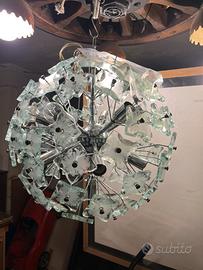 Lampadario vetro di Murano, anni 80/90