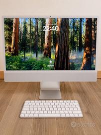 Apple iMac 24″ M1 2021 –8 GB RAM SSD 256 GB Argent