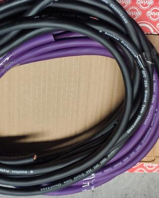 5+5 metri cavo amplificatore 2 AWG 35mmq Bass Face