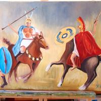 Quadro moderno acrilico su tela 40x60 cm