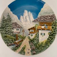 Vintage Piatto da Parete Made West Germany