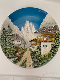 Vintage Piatto da Parete Made West Germany