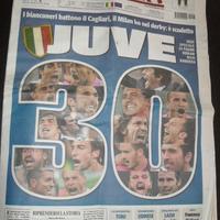 INTERO GIORNALE TUTTOSPORT EMESSO PER IL 30 JUVE