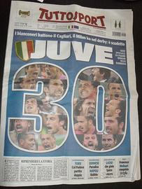 INTERO GIORNALE TUTTOSPORT EMESSO PER IL 30 JUVE