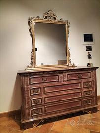 cassettone con specchiera