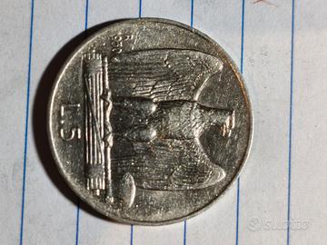 5 lire argento aquilino 1930