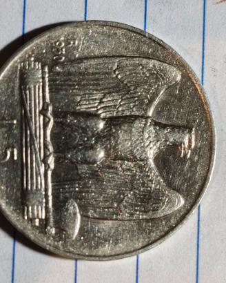 5 lire argento aquilino 1930