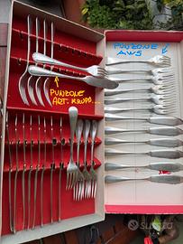 Posate alpacca per pesce anni 1930/40