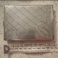 Portasigarette donna  argento art decó/liberty