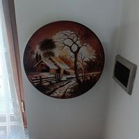 piatto decorativo tema winter