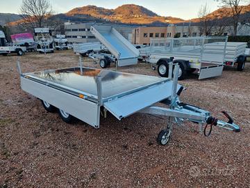 Carrello rimorchio auto doppio asse 3 metri