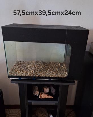 Acquario interamente in vetro