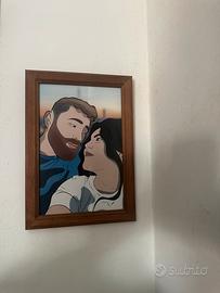 RITRATTI personalizzati da FOTO con Cornice