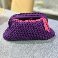 Pochette artigianale in fettuccia – fatta a mano