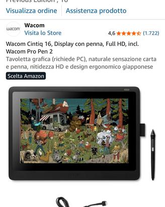 tavoletta grafica wacom cinti 16