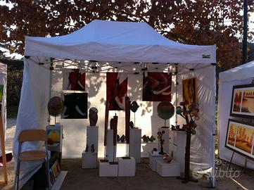 GAZEBO BIANCO 3X2 CON PARETI