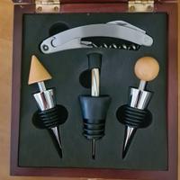 set vino cofanetto in legno 