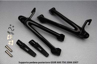 Supporto pedana posteriore GSXR 600 750 2006 2007