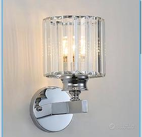 2 splendide applique moderne in cristallo