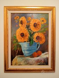 Quadro olio su tela Mario Puopolo