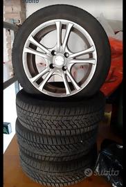 4 Gomme Dunlop Invernali + cerchi in lega
