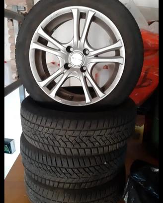4 Gomme Dunlop Invernali + cerchi in lega