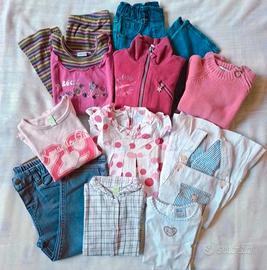 Set 11 pezzi bambina 2/3 anni