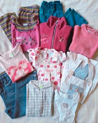 Set 11 pezzi bambina 2/3 anni