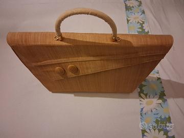 Borsa vintage anni '60 in seta – stile sartoriale