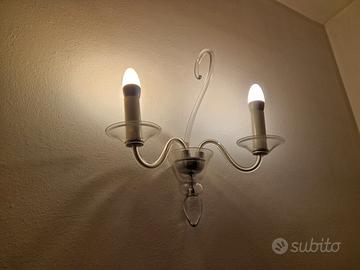 Applique in vetro cristallo