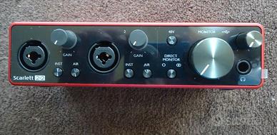 Scheda audio FOCUSRITE Scarlett 2i2 Nuova