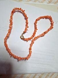 collana vintage corallo 