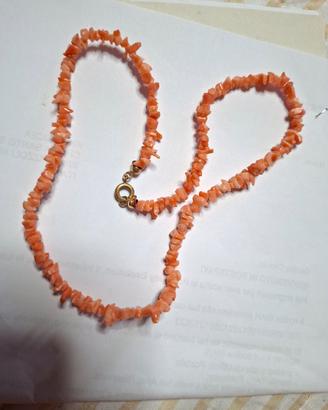 collana vintage corallo 
