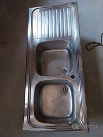 Lavello cucina acciaio doppia vasca