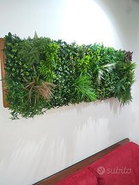 Cornice in Legno con Vegetazione Misto Bosco