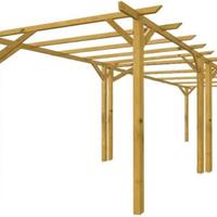 Lumina - Pergola da Giardino 3x6 in Legno