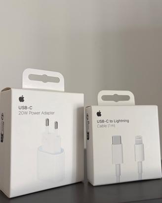 NUOVI Apple Alimentatore 20W + Cavo 1M Lightning