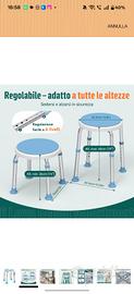 sgabello girevole per doccia