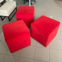 4 Pouf in velluto