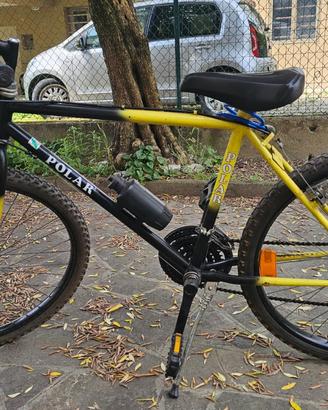 Mountain bike MTB ragazzo Polar nero/gialla