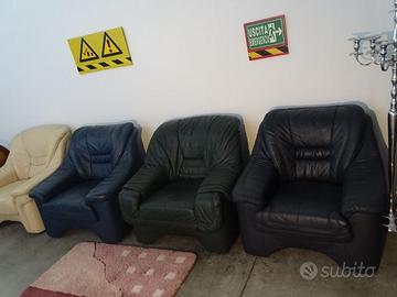 POLTRONE IN PELLE, colori vari ! CONSEGNA !