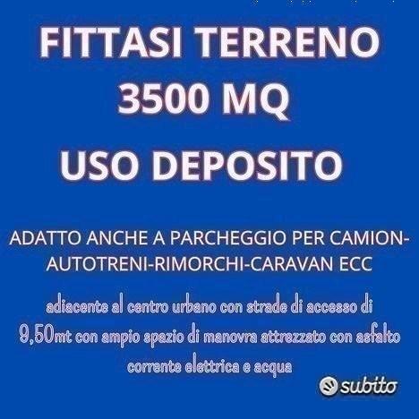 Terreno 3500mq uso deposito e/o parcheggio camion