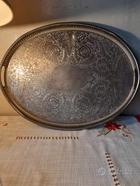 vassoio argento su rame