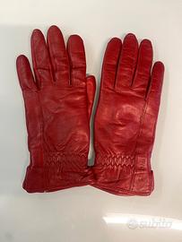 Guanti donna pelle rossa Samsonite
