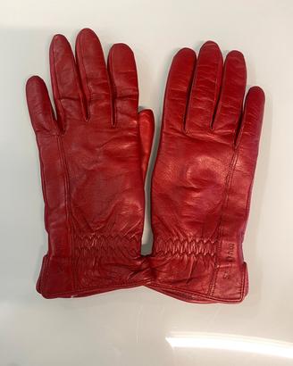 Guanti donna pelle rossa Samsonite