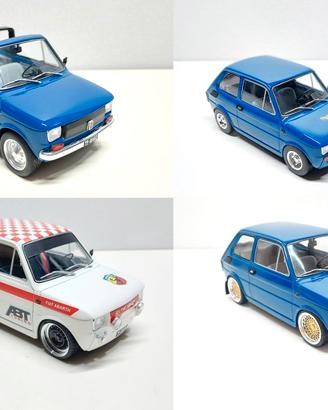 Fiat 126 Artigianali (4 mod.) - 1/18 Tanomodels