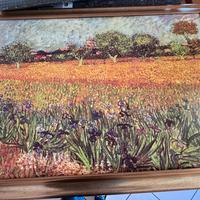 Quadro stile Van Gogh – “Veduta di Arles con Iris”