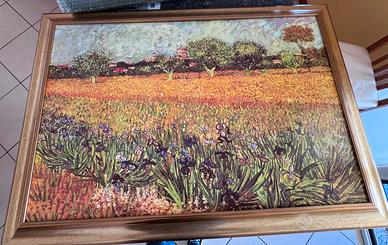 Quadro stile Van Gogh – “Veduta di Arles con Iris”