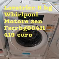 Lavatrice 8 kg whirlpool motore zen