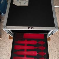 Flight Case Radiomicrofoni Shure Seennheiser 